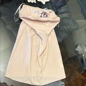 Self-Portrait Blush Strapless Dress